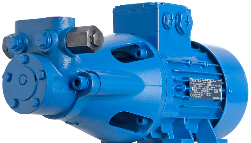 Zahnradpumpe 230 Volt, 7,5 l/min, max 9 bar, Bypass, für Öle bis 80 cSt, max 150 °C