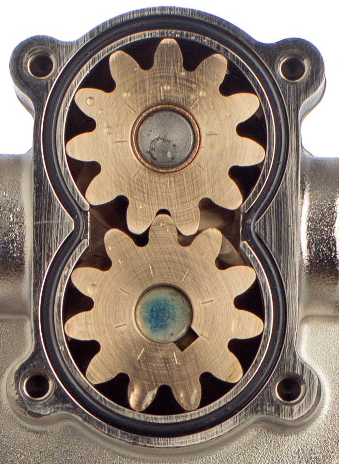 Zahnradpumpe Drehrichtungsumkehr, 12/24 Volt, max 26 l/min, Diesel, Öl, Display