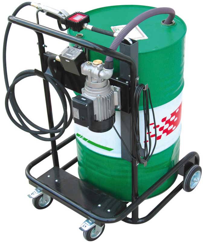 Öl Fasspumpe, Druckschalter, 9 l/min, Set Zapfpistole Zählwerk Fasswagen