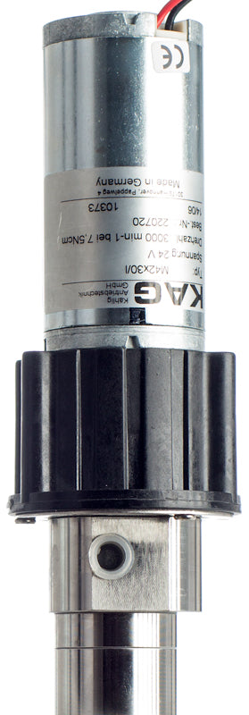 Zahnradpumpe 24 Volt, 1-6 bar, 2,3 l/min, by pass, Edelstahl Pumpenkopf, Peek Zahnräder