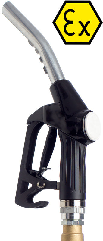 Automatik Zapfpistole Benzin Atex 45 l/min, 1 Zoll IG, 21 mm Auslauf, Drehgelenk