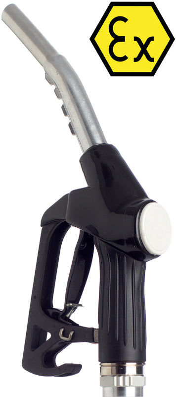 Automatik Zapfpistole Benzin/Diesel Atex 70 l/min, 1 Zoll IG, 25 mm Auslauf, Drehgelenk