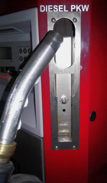 Zapfpistolen Halterung mit Endschalter