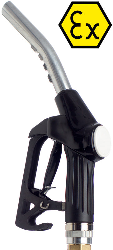 Automatik Zapfpistole Benzin/Diesel Atex 70 l/min, 3/4 Zoll IG, 25 mm Auslauf, Drehgelenk