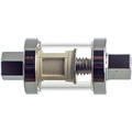 Benzinfilter verchromt und zerlegbar mit 1/8 Zoll npt Innengewinde.