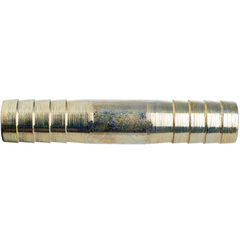 Schlauchverbinder Stahl verzinkt mit 38 mm Nennweite.