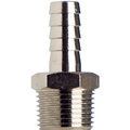 Schlauchtülle 8 mm, 3/8 Gewinde, konisch, Messing vernickelt