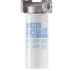 Wasserabscheider Filter Diesel + Benzin 70 l/min 30 my, Filterkopf 1 Zoll IG, Set