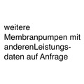 weitere Membranpumpen mit anderen Leistungsdaten auf Anfrage