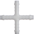 Kreuz Form Schlauchverbinder aus Kunststoff.
